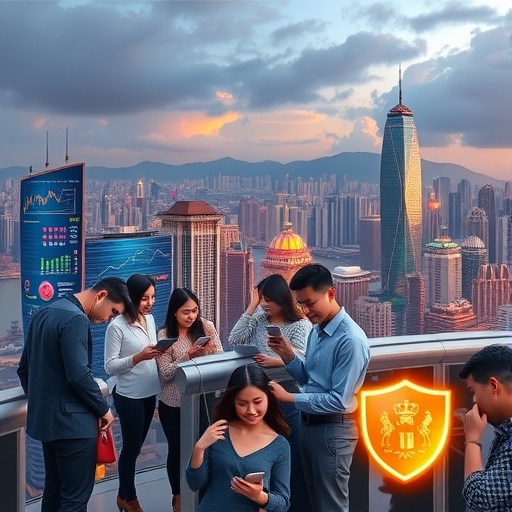 香港維多利亞港天際線與金融大廈群，展現國際金融中心的繁榮景觀