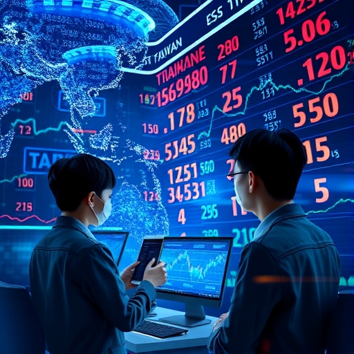 數位化的全球金融市場景觀,象徵外匯交易的高度流動性與即時性