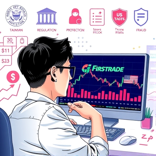 台灣投資人使用 Firstrade 投資美股示意圖