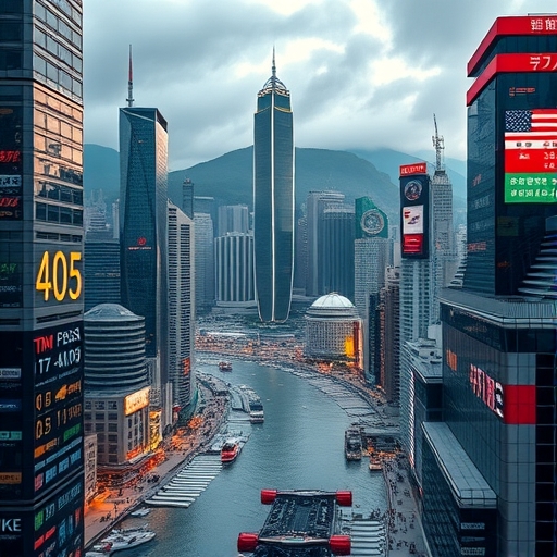 2025年香港金融科技城市景觀,象徵外匯市場的蓬勃發展