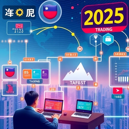2025年外匯交易市場趨勢與科技發展概念圖