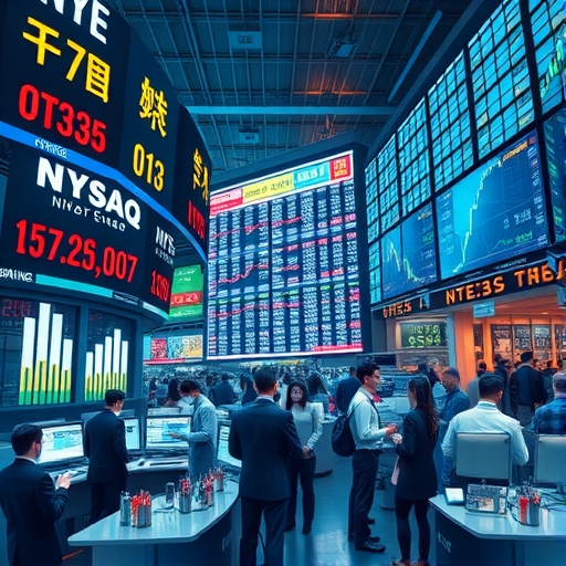 現代金融市場中集中交易所與場外交易的對比場景