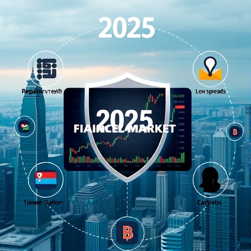 2025年全球金融市場動態視覺圖，象徵外匯交易的波動與機會