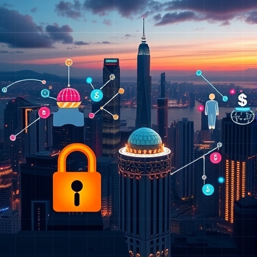 2025年未來感十足的香港繁華天際線，展現國際金融中心的動態景象