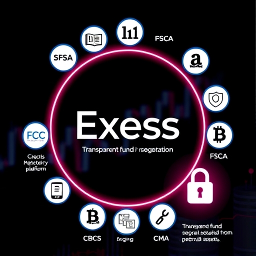 Exness 官方平台安全性與品牌形象示意圖