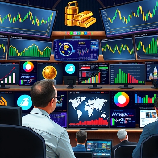 動態金融市場場景,象徵外匯與多資產交易的活躍環境