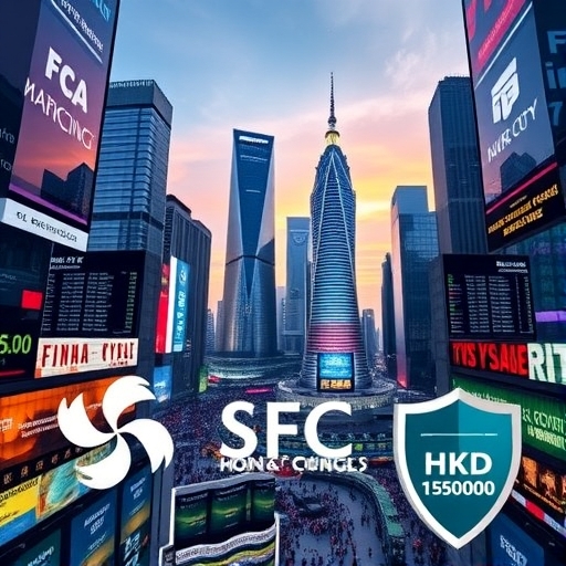 全球金融市場全景圖，展現交易大廳與即時數據流動的動態場景