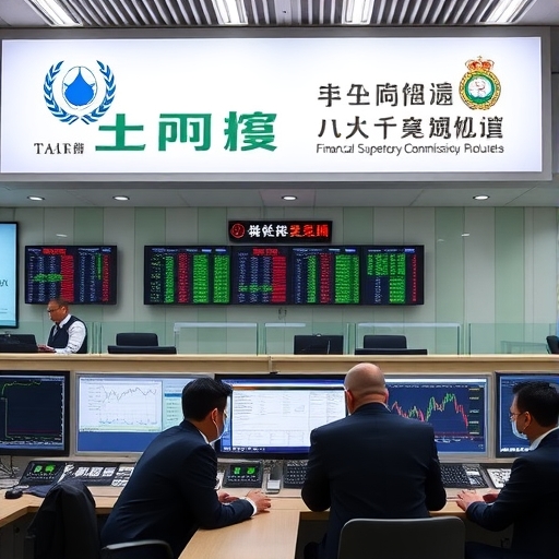 台灣金融監管辦公室場景插畫