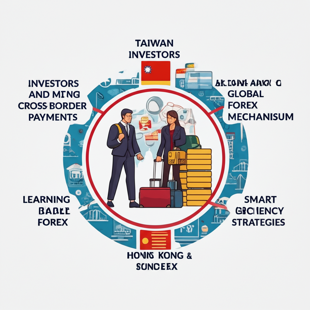 旅客、投資人與企業進行跨境支付，學習全球外匯機制與台港銀行服務的插圖