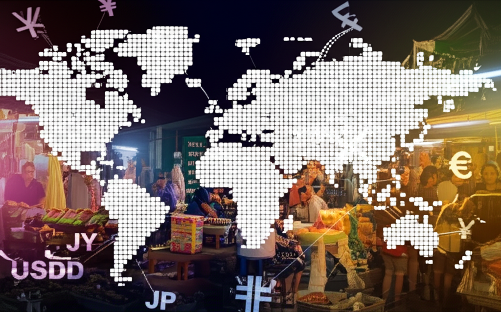 Thai market, forex symbols, global connections