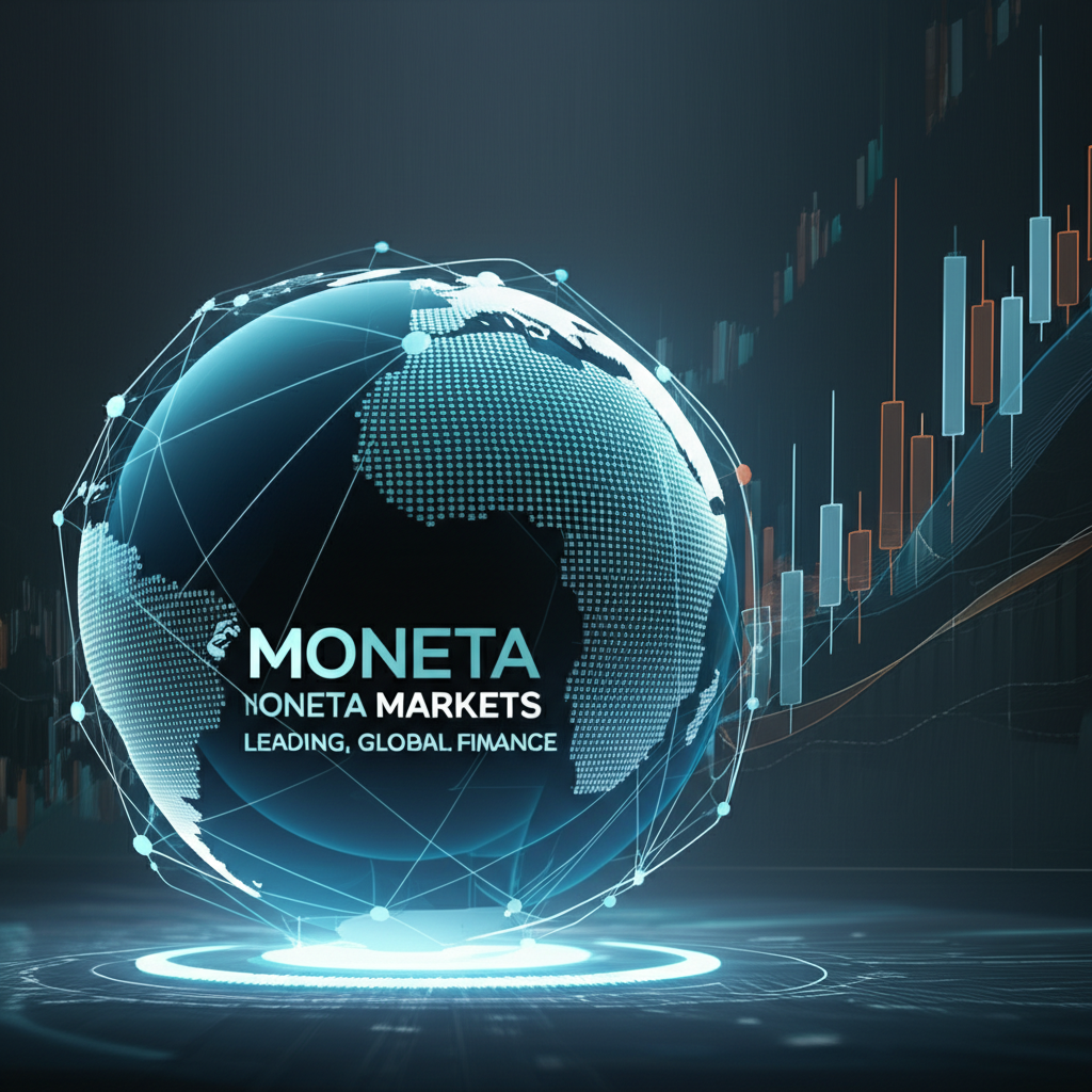 Moneta Markets leading, global finance illustration