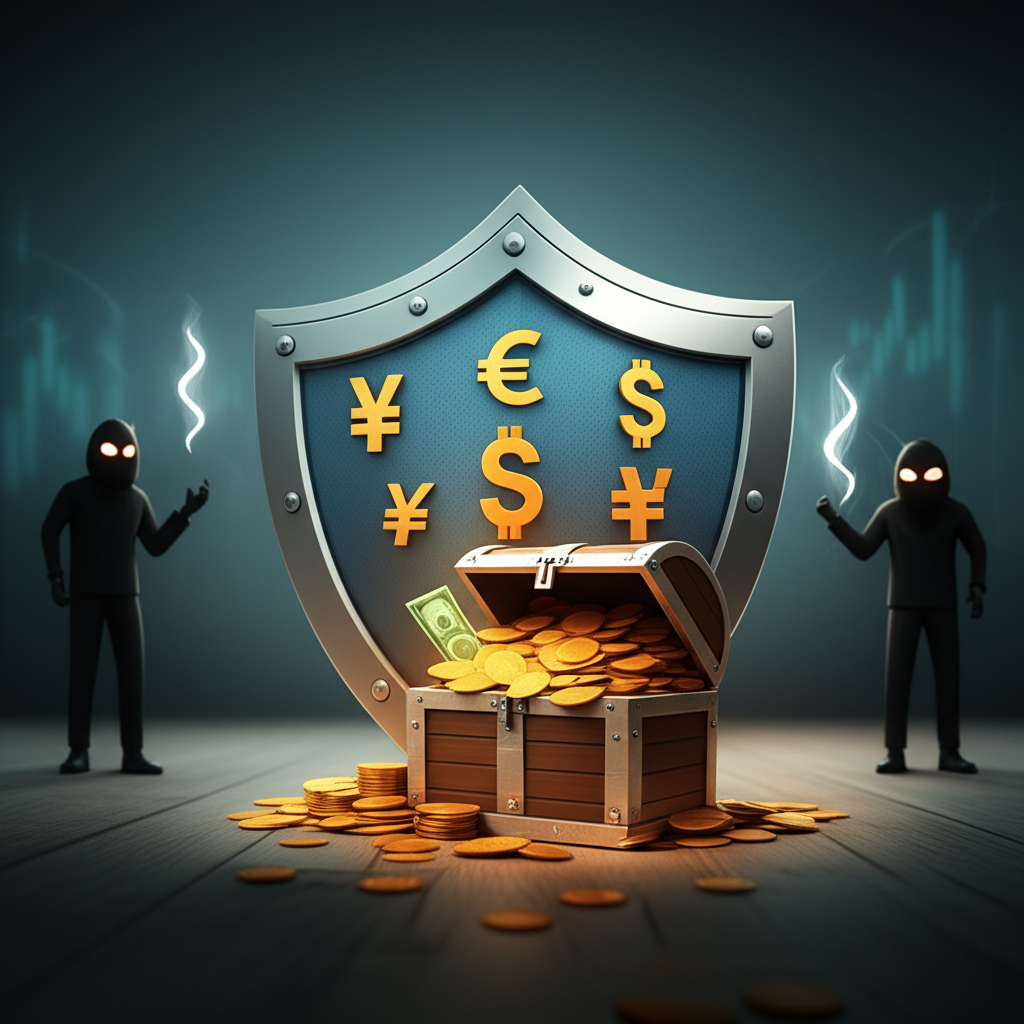防範外匯詐騙與資金保護策略示意圖