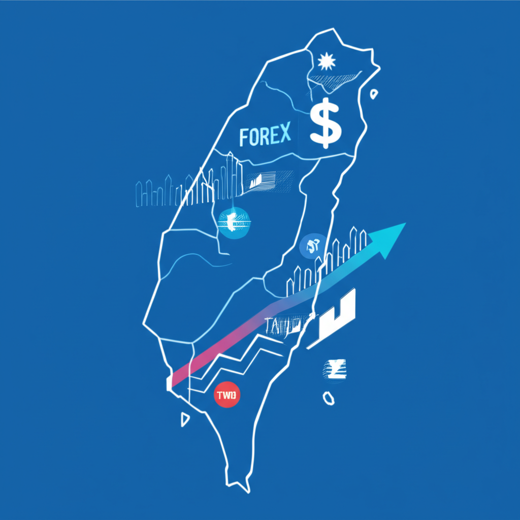 台灣外匯平台客服支援與台灣地圖示意圖