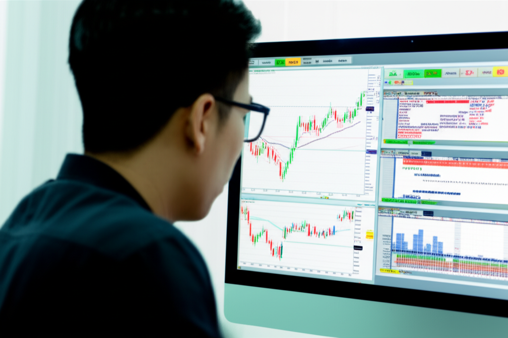 Thai investor navigating forex risks