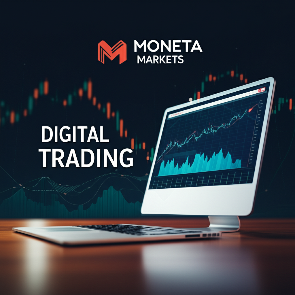 Digital trading Moneta Markets illustration