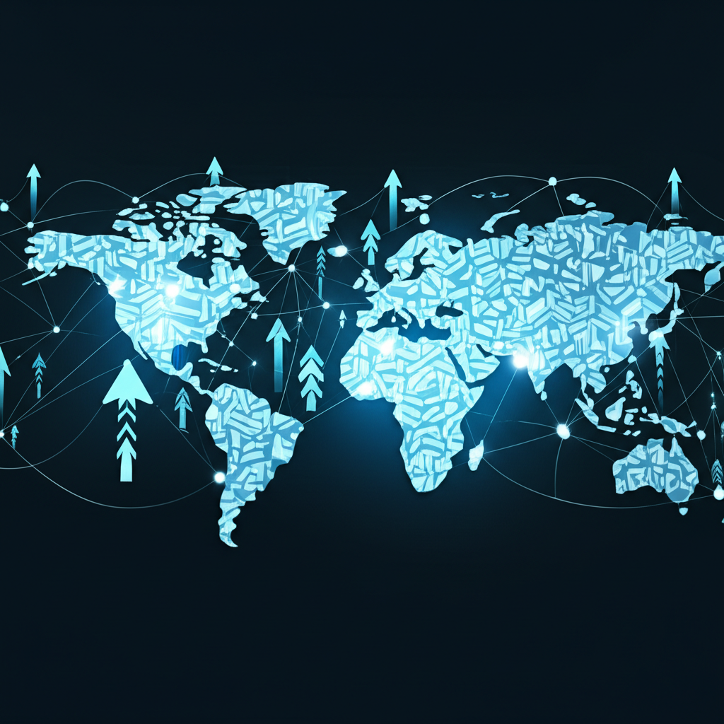 Future global finance trends illustration